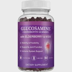 Joint Support Supplement - Glucosamine Chondroitin Bone Support Gummies - Joint Health & Flexibility for Back, Knees