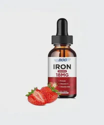 OEM ODM Health Care Supplement Iron Liquid Blood System Support Iron Folate Iron Liquid Drops