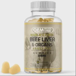 Ausreson OEM Vegan Supplyment Liver Health Vitamin Custom Gummies Beef Liver Gummies
