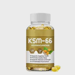 Ksm-66 Ashwagandha Softgels Ashwagandha Root Extract for Better Overall Well-Being
