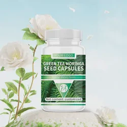 OEM Women's Green Tea Moringa Seed Complex Vitamin and Mineral Capsules