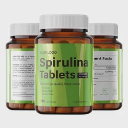OEM/ODM Organic Chlorella Spirulina Tablet Spirulina Powder