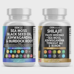 Nutrition Supplement Health Organic Natural Vitamins Black Seed Oil Sea Moss Multivitamin Capsule Softgel