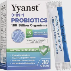 OEM 3-in-1 Probiotics 100 Billion Organisms Support Gut Health Probiotics Powder
