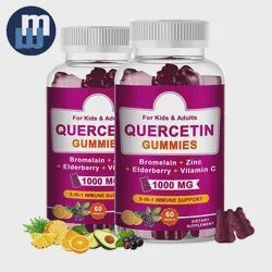 Hot Selling OEM Private Brand Health Dietary Supplement Cardiovascular Respiratory System Zinc Quercetin Soft Candy