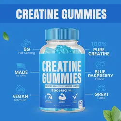 OEM Energy Supplement Creatine Monohydrate Creatine Gummies for Adults Muscle Boost