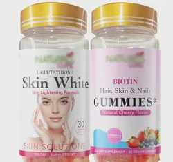 OEM Private Label Wholesale Healthcare Supplements Vegan Organic Skin White Gummies for Skin Whitening