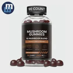 OEM/ODM Brain Booster Gummy Focus Memory Improve Concentration Mushroom Health Supplements Nootropics Gummies for Mental Focus
