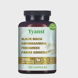 OEM Herbal Supplement Boost Energy Support Relaxation Ashwagandha Black Maca Capsules