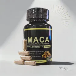 Maca for Men Women Organic Black Fenugreek Seeds Extract Capsules