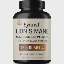 OEM Improve Focus Clarity Memory 10: 1 Lion's Mane Extract Mushroom Capsules