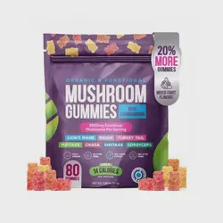 Mushroom Gummies 8 in 1 Organic Booster Memory Energy