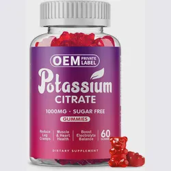 Customized Packaging Potassium Citrate Gummies Health Electrolyte Balance Potassium Citrate
