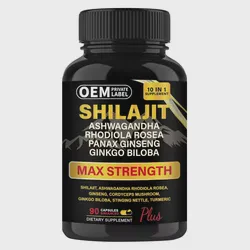 Shilajit Capsules with Ashwagandha Shilajit Capsules for Immune Energy Metabolism Boost