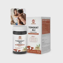 Organic Ganoderma Lucidum Tongkat Ali Herbal Vegan Capsule for Men Long Time