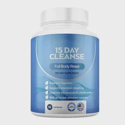 Gut Health Supplement 15 Day Cleanse Detox Gut and Colon Support Advanced Capsules