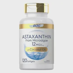 Premium Astaxanthin Capsules 12mg Softgels Supports Immune, Skin, Eye & Joint Health