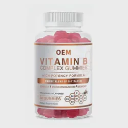 Sugar Free Vitamin B Complex Gummies with Vitamin C, B Complex Vitamins