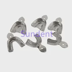 Dental Denture Instrument Autoclavable Teeth Metal Trays Holder Stainless Steel Impression Tray