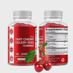 Olli OEM/ODM/Obm Vegan Organic Uric Acid Cleanse Tart Cherry Gummy Joint Care Supplement Tart Cherry Extract for Muscle Recovery