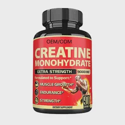 Vegetarian Plant Shell Creatine 500mg Capsule Creatine Monohydrate Exercise Supplement