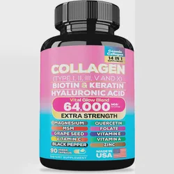 Biotin Collagen Keratin Hyaluronic Acid Zinc Capsules Healthcare