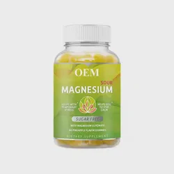 Magnesium Zinc Gummies Supplement for Stress Relief & Sleep Support