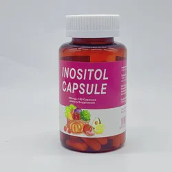 Myo Inositol and D Chiro Inositol Support Folate Vitamin Hormonal Balance Ovarian Health Supplement Inositol Capsules for Women