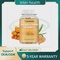 Ausreson OEM Halal Supplements 500mg Omega-3-6-9 Sea Buckthorn Gummies for Skin