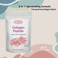 Grass-Fed Collagen Peptide Powder with Vitamin C for Hair Nail Skin and Joint Health