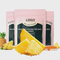 Support Custom Women Balance Gummy Premium Gummy Organic Probiotics Vaginal Extract Vitamin Probiotics Premium pH Balance Gummy