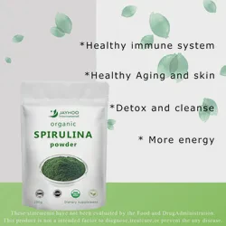 Organic Chlorella Spirulina Powder with Vitamin C and Protein for Colon Health Digestive Support