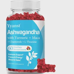 OEM Herbal Supplement Support Relax Relieve Stress Ashwagandha Root Gummies