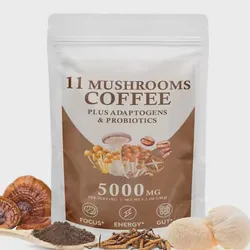 11 Mushroom Coffee Powder with Energy Boosting Properties Plant Extract Supplement