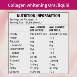Low Molecular Collagen Peptides Nourishing Layer of Body Tissue Oral Liquid Drink