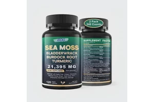 Wholesale Pure Organic Moss Shilajit Sea Moss Capsules