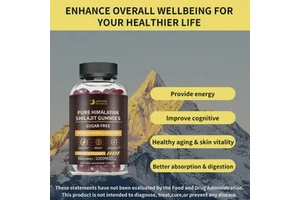 Shilajit Gummies with Fulvic Acid for Immune and Brain Health Provide Energy