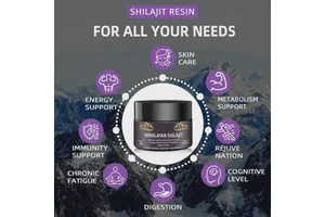 Pure Himalayan Organic Shilajit Resin for Focus&Energy Immunity