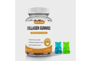 Ausreson OEM Supplement Vitamin Hyaluronic Acid Gummy Bears Collagen Gummies for Skin