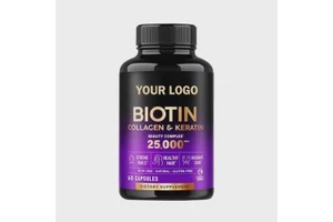 OEM/ODM Pure Biotin Capsules Collagen Vitamins Supplements Promotes Hair Growth and Skin Health Capsules