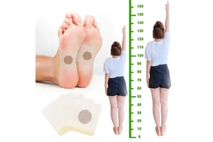 Height Growth Hormone Enhancer Plaster Grow Taller Foot Patch Bone Strength Calcium Vitamin D Supplements for Adults and Teen