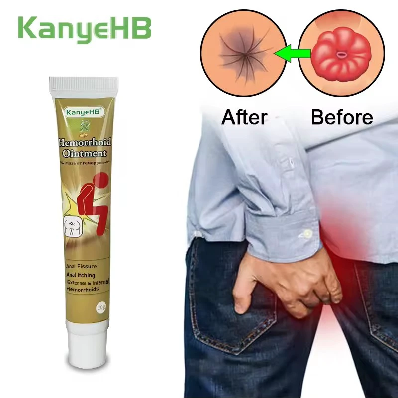 1pcs Medical Hemorrhoid Cream External & Internal Hemorrhoids Piles Swelling Pain Relief Cream Anal Bleeding Repair Anus
